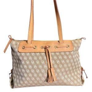 Dooney & Bourke Brown Logo Shoulder Bag